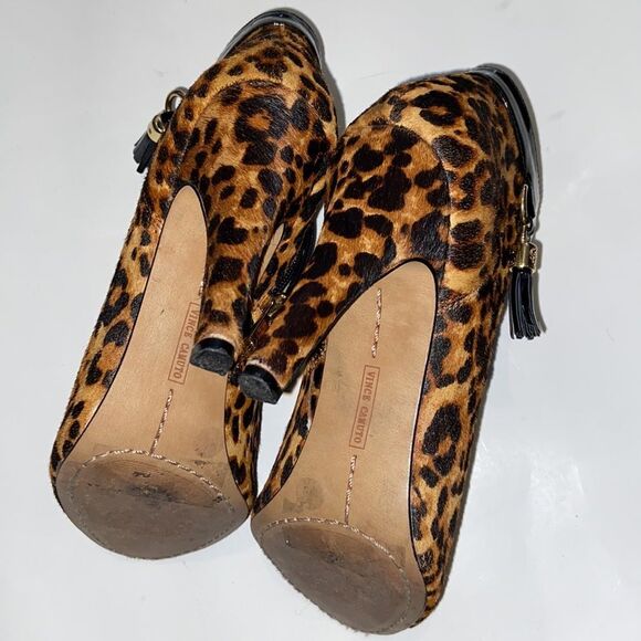 Vince Camuto VC-KEVIA Animal Print Calf- Hair Boots Woman Shoes Size 6M - Picture 5 of 9